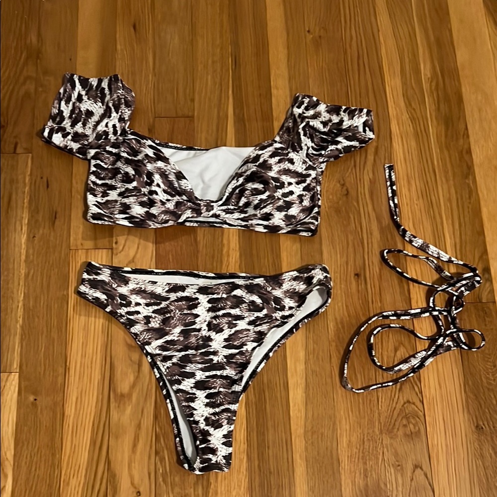 Animal Print Bikini Set
